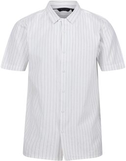 Regatta Heren shorebay stripe shirt met korte mouwen Wit