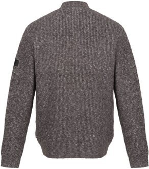 Regatta Heren Solomon Marl Gebreid Sweatshirt met Ritssluiting (Donkergrijs)