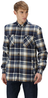 Regatta Heren thamos geruit overhemd met lange mouwen Blauw