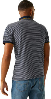 Regatta Heren tiver gestreept poloshirt Blauw - L