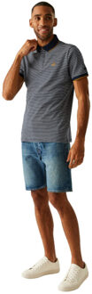 Regatta Heren tiver gestreept poloshirt Blauw - XL