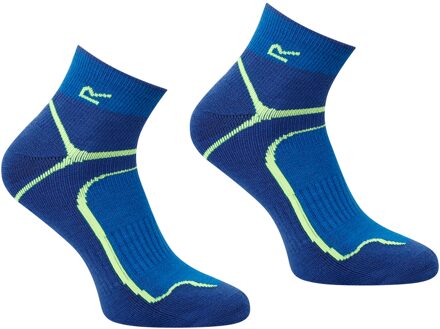 Regatta Heren Trail Merino Mix Enkelsokken (Blauw/Lime Punch) - maat EU 40 - 42