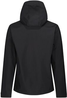 Regatta Heren Venturer 3-laags membraan Soft Shell Jas (Zwart/Rood) Zwart/wit - L