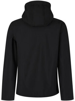 Regatta Heren venturer 3 layer hooded soft shell jacket - maat M Zwart