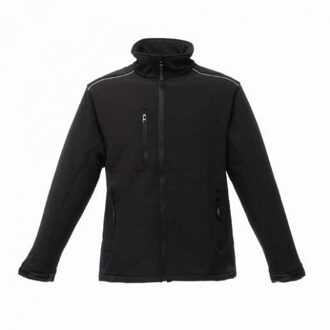 Regatta Heren Zandstorm Werkkleding Softshell Jasje (Zwart/Zwart) - L