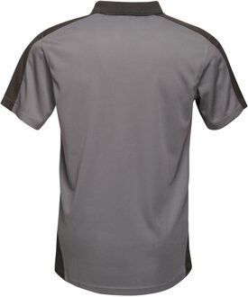 Regatta Herencontrast Coolweave Polo Shirt (Afdichting Grijs/Zwart) - maat S