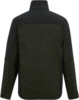 Regatta Highton Fleece Volledige Rits Midlayer voor Heren (Donker Khaki/Zwart) - maat Kaki