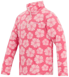 Regatta Hot shot ii bloemen fleece top voor kinderen/kinderen Roze - 164