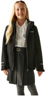 Regatta Hurdle geïsoleerde waterdichte jas voor kinderen Zwart - 140
