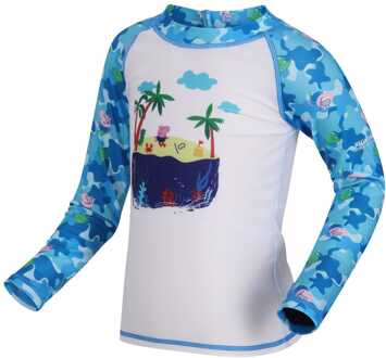 Regatta Infants Peppa Pig Long Sleeve Swimming Suit in Aqua Blauw