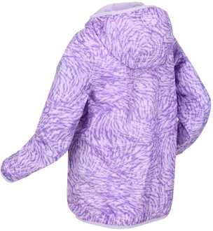 Regatta Juniors Bedrukte Lever Waterdichte Jas in Paars - maat