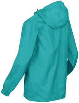 Regatta Juniors Pack It Waterdichte Jas in Turquoise - 3-4J / 98-104cm