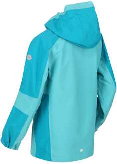 Regatta Juniors Rayz Waterdichte Jas in Turquoise - maat 3-4J / 98-104cm