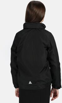 Regatta Kids Unisex Thermoguard Fleece Lined Dover Jacket (Winddicht & Waterdicht) (Zwart/Ash)