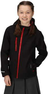 Regatta Kinder/kids 3-laags soft shell-jack Zwart - 104