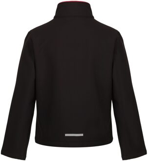 Regatta Kinder/Kids Ablaze 2 Layer Soft Shell Jas (Zwart/Klassiek Rood) - 7-8J / 122-128cm
