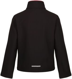 Regatta Kinder/Kids Ablaze 2 Layer Soft Shell Jas (Zwart/Klassiek Rood) - maat