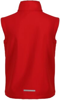 Regatta Kinder/Kids Ablaze Softshell Reflecterend Gilet (Klassiek rood/zwart)