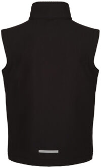 Regatta Kinder/kids ablaze softshell reflecterend gilet - maat 128 Zwart