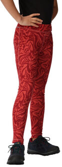Regatta Kinder/kids barlia zebra print winterlegging Rood - 146/152