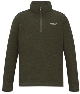 Regatta Kinder/Kids Hot Shot Quarter Zip Fleece Top (Donkere Khaki) Kaki - 3-4J / 98-104cm