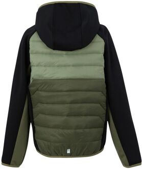 Regatta Kinder/Kids Kielder IX Hybride Jas (Zwart/Oliegroen/Olive Night) - 9-10J / 134-140cm