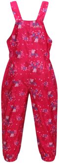 Regatta Kinder/Kids Muddy Puddle Peppa Pig Gebloemde tuinbroek (Roze Fusie)