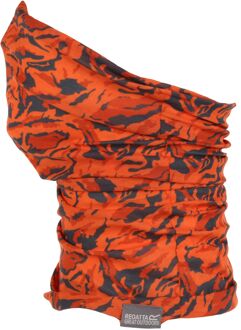 Regatta Kinder-/kids multitube camouflage halswarmer met verflaag Oranje - One size