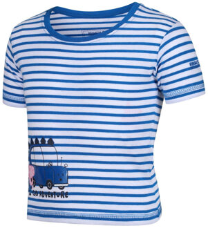 Regatta Kinder/kids peppa pig gestreept t-shirt met contrast Blauw - 86