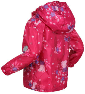 Regatta Kinder/kids peppa pig packaway waterdicht jasje Roze - 86