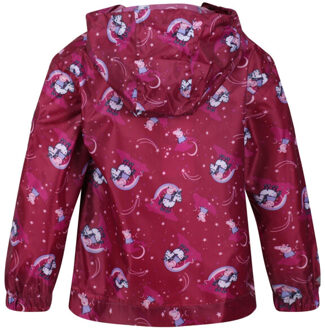 Regatta Kinder/kids peppa pig packaway waterdicht jasje Roze - 98