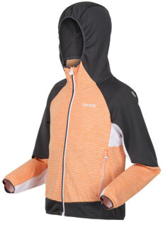 Regatta Kinder/kids prenton ii hooded soft shell jacket - maat 116 Grijs