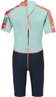 Regatta Kinder/Kids Tropical Leaves Wetsuit (Aruba Blauw/Navy) Blauw/marineblauw - 11-12J / 146-152cm
