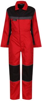 Regatta Kinder/kinder jumpsuit met contrasterende bandplooi Rood - 104