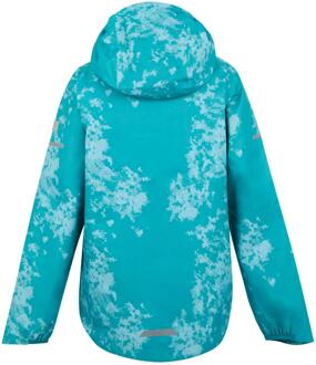 Regatta Kinder/Kinder Lever II Abstract Waterdicht Jasje (Icy Morn/Aruba Blauw/Exotische Pluim) - maat 5-6J / 110-116cm Turquoise