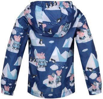 Regatta Kinder/kinder penguin peppa pig packaway waterdichte jas Blauw