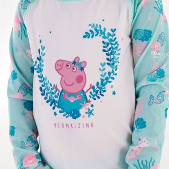 Regatta Kinder/kinder peppa pig rash guard set Blauw