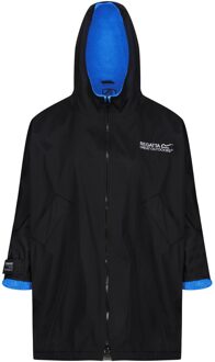 Regatta Kinder/Kinder verschoningsjas met rugprint (Zwart/Oxford Blauw)