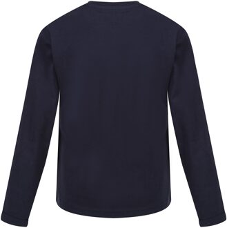 Regatta Kinder/Kinder Wenbie III Slogan T-shirt met lange mouwen (Marine) Navy - 11-12J / 146-152cm