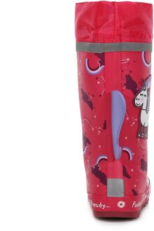 Regatta Kinder/Kinderen Eenhoorn Peppa Pig Wellington Laarzen (Winterbes) - maat Bessenrood