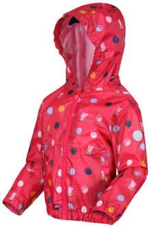 Regatta Kinder/kinderen peppa pig polka dot waterdichte jas met kap Rood - 92