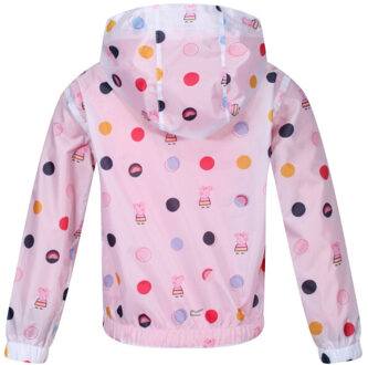 Regatta Kinder/kinderen peppa pig polka dot waterdichte jas met kap Roze - 86