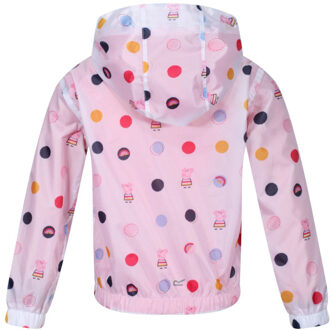 Regatta Kinder/kinderen peppa pig polka dot waterdichte jas met kap Roze - 92