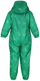 Regatta Kinder/kinderen printed splat ii hooded regenpak Groen - 86