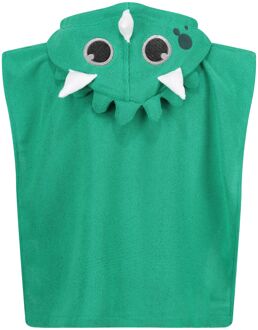 Regatta Kinder/Kinderhanddoek met kap Stompy de Dinosaurus (Jellybean Groen)