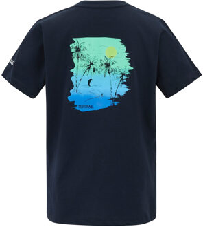 Regatta Kinderen Bosley Rugprint T-Shirt (Marineblauw) Navy - 7-8J / 122-128cm