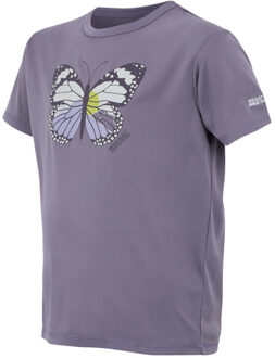 Regatta Kinderen/kinderen alvarado ix vlinder t-shirt - maat 170/176 Paars