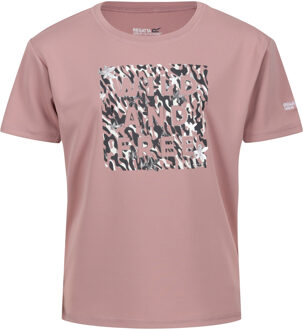 Regatta Kinderen/kinderen alvarado vii zebraprint t-shirt Roze - 128