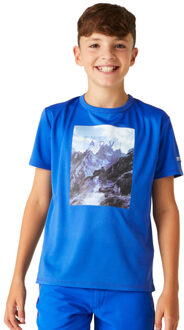 Regatta Kinderen/kinderen alvardo viii berg t-shirt Blauw - 128