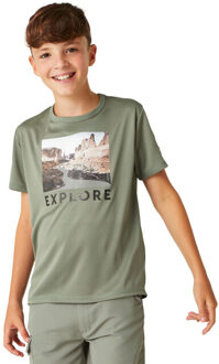 Regatta Kinderen/kinderen alvardo viii landschap t-shirt Groen - 128